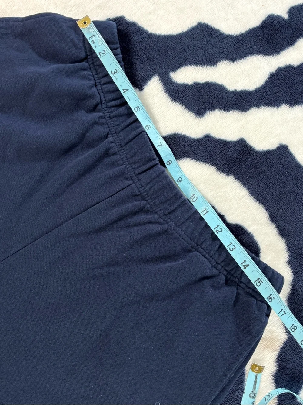 Garage Terry Sweatshorts Navy Blue Shorts Large L Womens